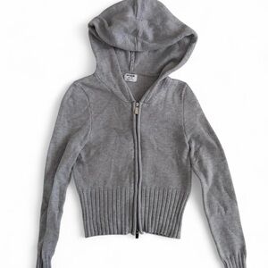 Garage grey zip up sweater